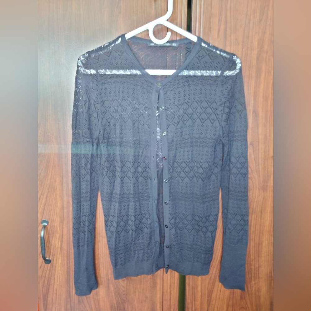 Black Thin Cardigan